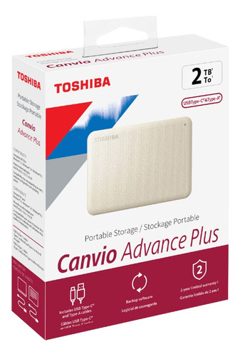 Toshiba Canvio Advance Plus 2 Tb