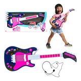 Guitarra Microfone Brinquedo Infantil - Presente Para Menina