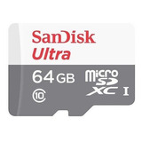 Memoria Micro Sd 64gb Clase 10 Sandisk
