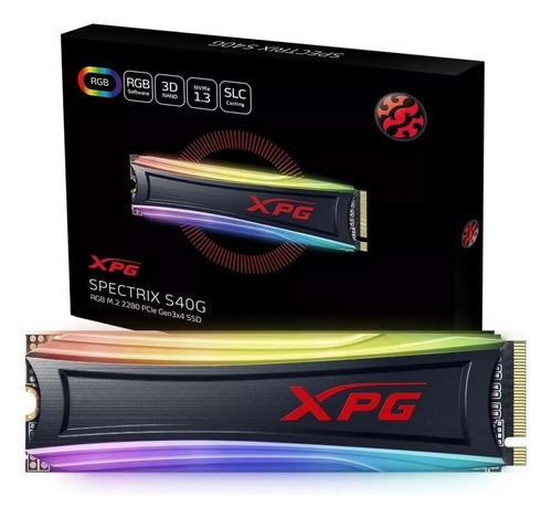 Disco Ssd Adata Spectrix 256gb M.2 Nvme S40g Rgb Box