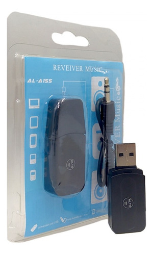 Adaptador Bluetooth Receptor Áudio Mp3 Usb P2 Kive Al-a155