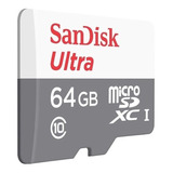 Tarjeta De Memoria Micro Sdxc Sandisk Con Adaptador Sd 64gb