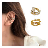 Aretes Mujer Ear Cuff Solitario Ear Cuff Broche