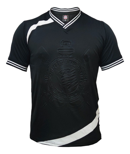 Camisa Corinthians Emboss Personalizada Com Nome E Número