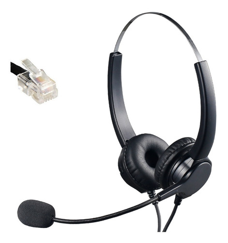 Auricular Headset Vincha Cabezal P/ Telefono Ip Fanvil Rj9