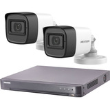 Kit 2 Camaras Seguridad Hikvision Con Audio !!!! 1080p 2mp