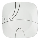 Corelle  Juego De 6 Platos Con Lineas Simples  Platos De Ce