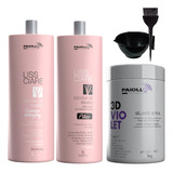 Kit Bambu Progressiva + Kit Aplicaçao + Btx Violet Blonde