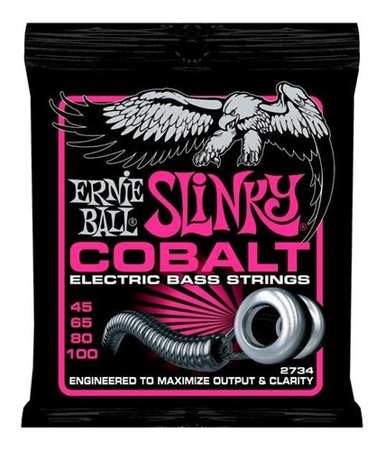 Ernie Ball 2734 Cuerdas Bajo Electrico Super Slinky 45-100