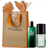 Presente Especial Natura Sr N Perfume Desodorante Colônia Masculino 100ml + Deo Corporal Spray 100ml Com Sacola Exclusiva