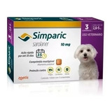 Simparic 10mg Antipulgas 2,6 A 5kg C/3