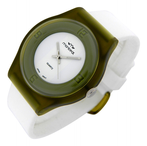 Reloj Montreal Mujer Ml980 Resistente Al Agua Malla Silicona