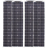 Qaznhodds Kit De Panel De Energía Solar A Prueba De Agua De 