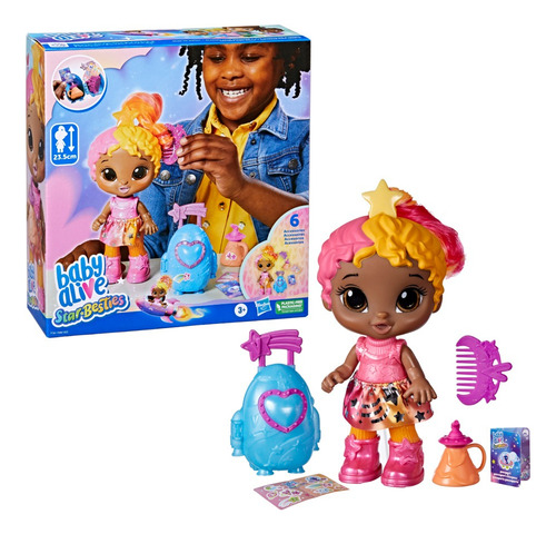 Boneca Baby Alive F7361 Star Besties Bright Bella Hasbro