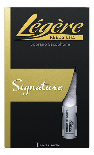 Palheta Para Saxofone Soprano Legere Signature Dureza 2,5