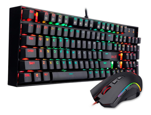 Kit Gamer Redragon Teclado Mecánico Mitra + Mouse Griffin K5