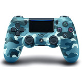 Control Dualshock 4 Blue Camouflage Para Ps4 A Meses