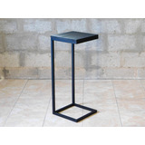 Mesa Mesita Arrime Para Sillon Estilo Industrial All Black