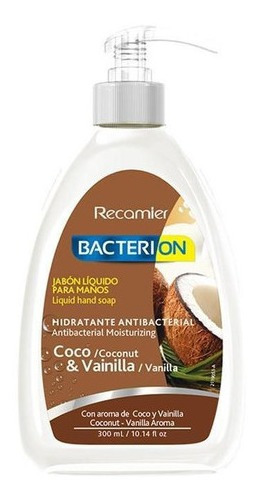 Bacterion Jabón Hidratante Antibacterial 300ml Coco Vainilla
