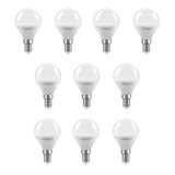 Lampara Gota Led 6w E14 Mignon Fría 6000k Macroled X 10un