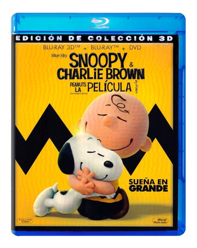 Snoopy Y Charlie Brown La Pelicula Blu-ray 3d + Bd + Dvd