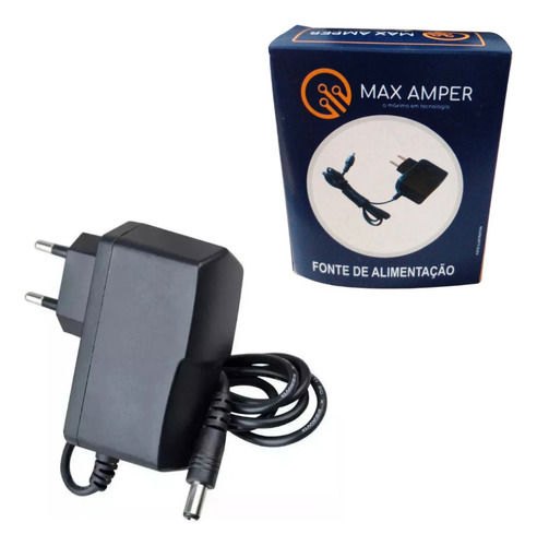 Fonte 9v 1a Bivolt C/ Polo Negativo Plug P4 Alimentação Real