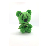 Llavero Amigurumi En Crochet - Osito Verde