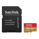 Cartão De Memória 128gb Sandisk Extreme Microsdxc 190mb/s