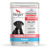 Pouch Sieger Puppy Salmon X 100g 12 Sobres