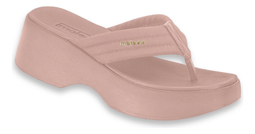 Chinelo De Dedo Moleca Salto Anabela Sandalia Flatform 5503