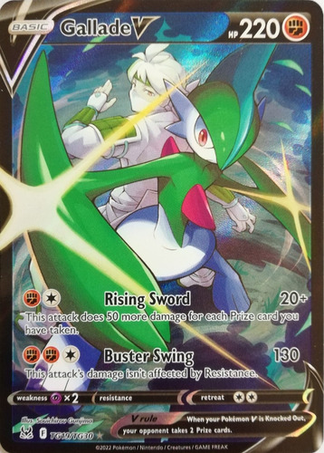 Pokémon Tcg Gallade V Tg19/tg30 Full Art