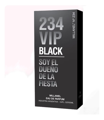 Perfume Millanel Nro: 234 Black Fiesta  Masculino. 60ml