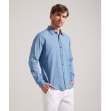 Camisa Hombre Patprimo M/l Azul Algodón 44012815-580