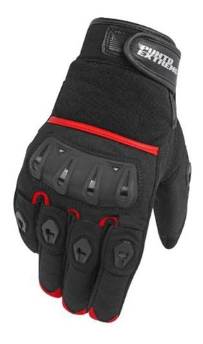 Guantes Textiles Punto Extremo Figther Rojo Touch