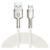 Cabo Usb Carregador Celular Micro Usb V8 Metal Reforçado Pro