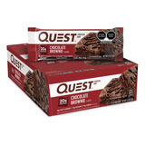Barra De Proteínas Quest (caja C De 12 Oz De 60 G), Sabor A Brownie Quest Nutrition