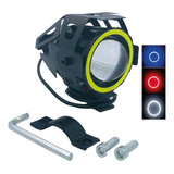 Exploradora Moto Carro Led 6000 Lumens Ojo De Angel + Switch