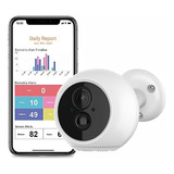 Camara Ip Vigilancia Exterior App Tuya Vision Nocturna D10 Color Blanco