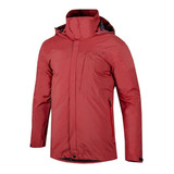 Campera Doble Ansilta Fusion Impermeable Duvet Goretex Plum