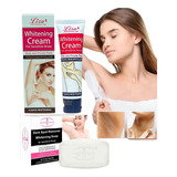 Pack Aclarante Zonas Intimas Crema Blanqueadora Y Jabon