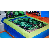 Cubrelecho Hulk Edredón Hulk Avengers Sencillo Semi Doble