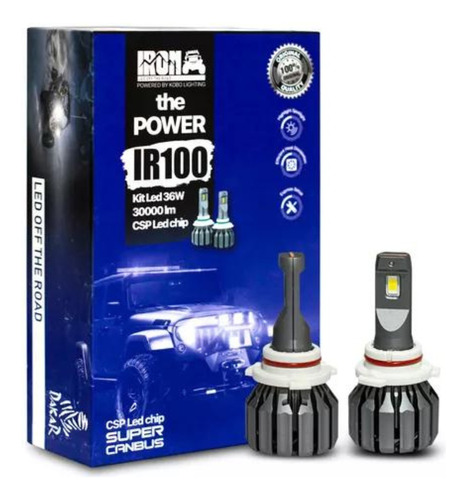 Kit Focos Iron Led Ir100 Original H4 H7 Hb3 Hb4 880 881 Auto