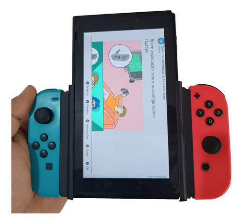 Suporte Console Nintendo Switch Vertical Joy-con De Encaixe