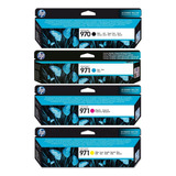 Pack Tintas Hp 970 Negro Y Colores Original Vencidas.