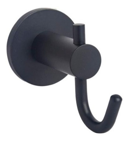 Percha Gancho Baño Amurar Basic Redondo Bronce Negro Mate