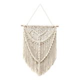 Macramé Grande Colgante De Pared Boho Tapiz Flecos