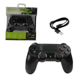 Controle Com Fio Double Shock 4 Preto Ps4 Knup