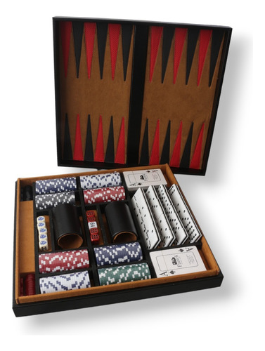 Casino Imperial Dominó Poker Cubiletes Dados Backgammon Piel