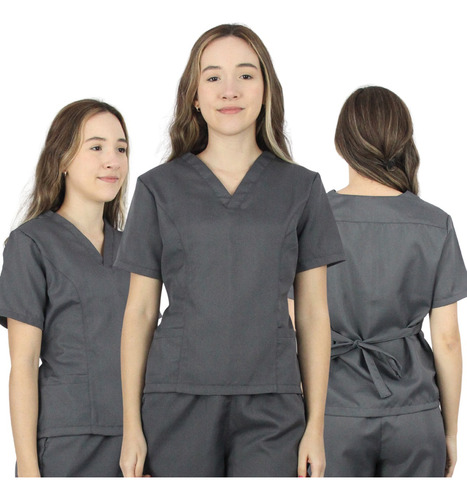 Kit 3 Blusas Bata Camisa Scrub Pijama Hospitalar Cirúrgico
