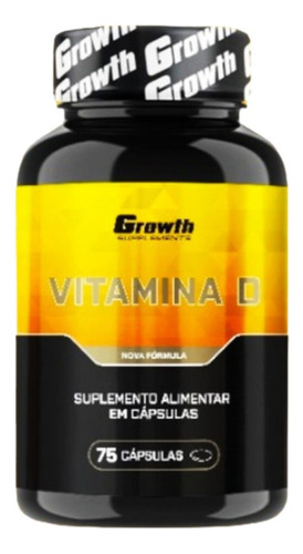 Vitamina D 75 Cápsulas Imunidade Forte - Growth Supplements
